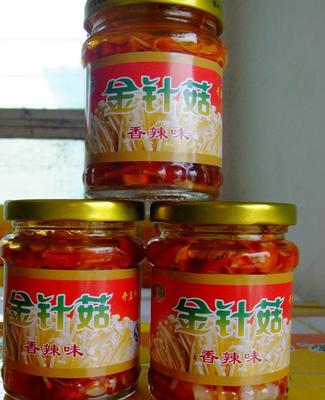 盛源牌休閑香辣瓶裝金針菇(圖)