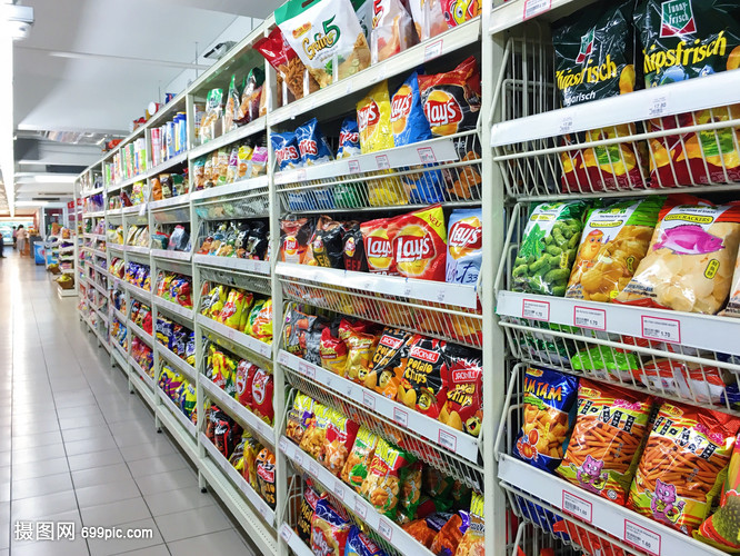 超市中琳瑯滿目的食品