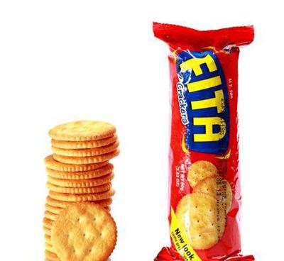 菲律賓進口食品 安威山Fita發(fā)達牛奶薄脆餅干80g 早餐休
